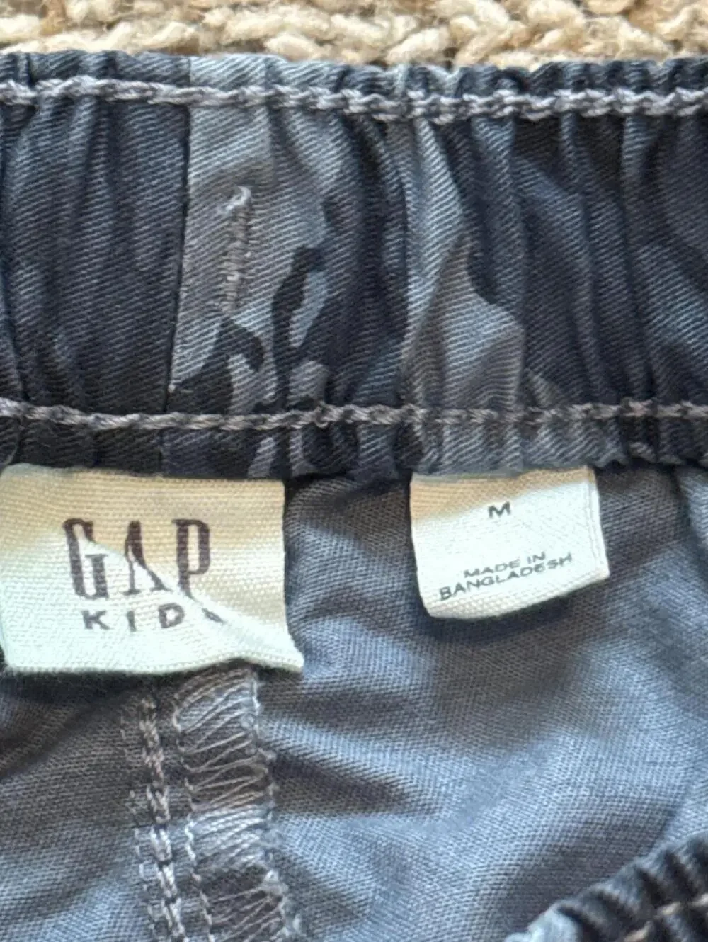 GAP Kids Boys Blue Camo Cargo Pants M